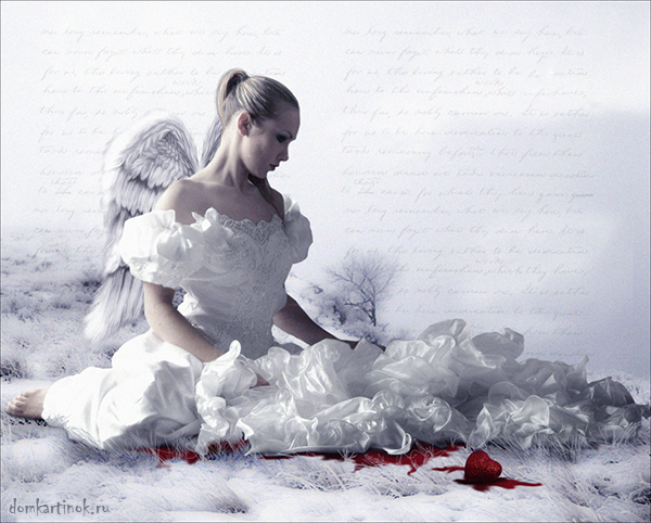 ангел в белом платье